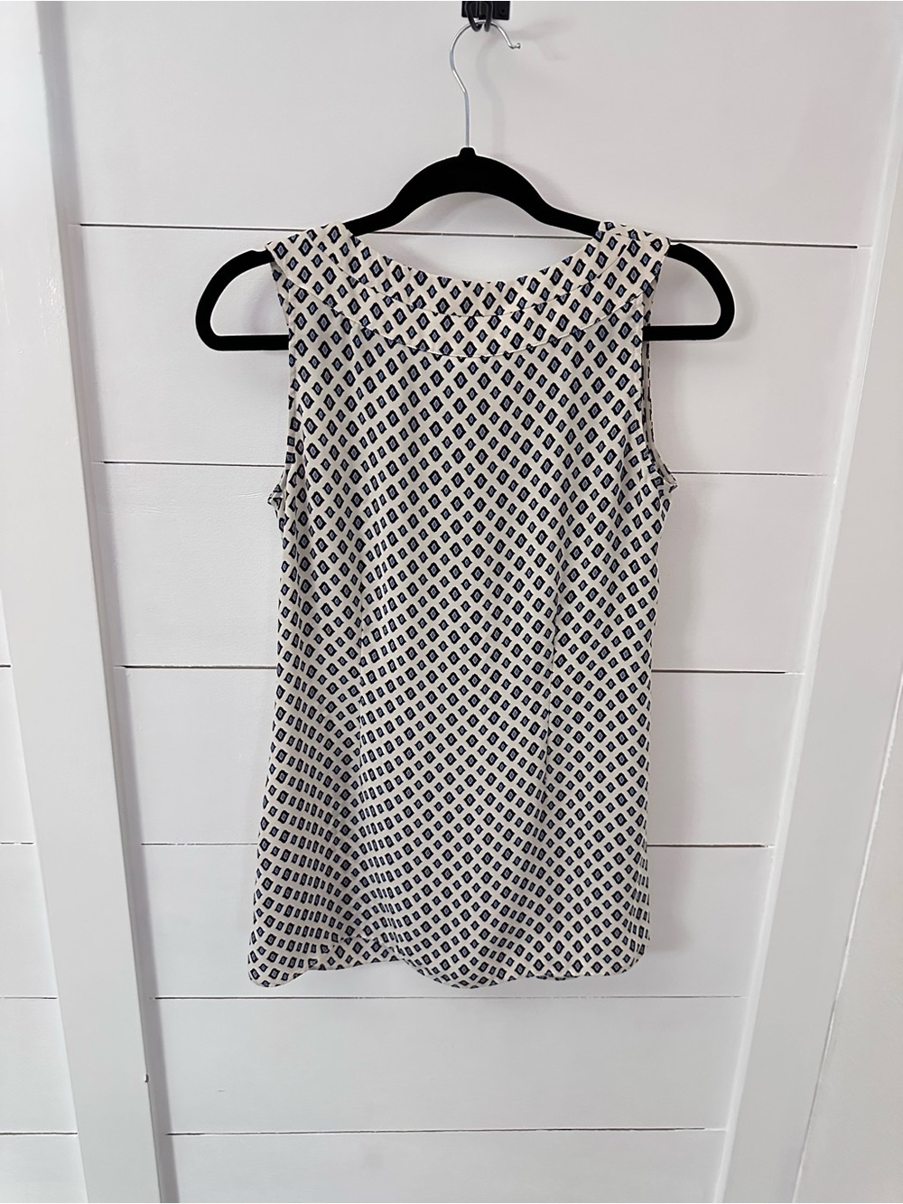 Cabi S #3272 cleo geometric diamond print retro tank coastal workwear classic - Picture 4 of 13
